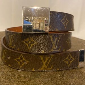 Louis Vuitton Monogram Ceinture Carre Unisex Belt